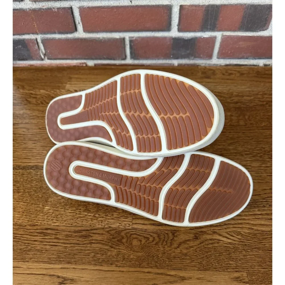 Johnston & Murphy McGuffey Woven Slip On Loafers Men's 10 Taupe Dress Casual - Picture 4 of 6